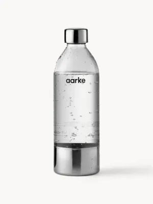 Aarke Бутылки для сатуратора Carbonator 3 из пластика PET, 1 л, 9х27 см, набор 2 шт., прозрачные