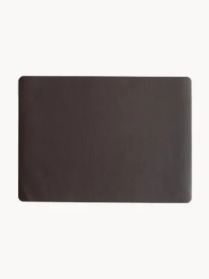 ASA SELECTION Комплект салфеток под приборы из экокожи Pik, 2 шт, 46x33 см, тёмно-коричневый матовый