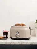 Haden Тостер Dorset на 2 тоста с широкими отсеками и 6 режимами прожарки, сталь, глубина 22 см, светло-бежевый — фото 5