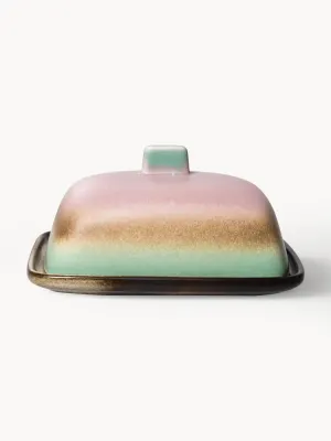 Hkliving Маслёнка Reactive Glaze ручной работы, разноцветный