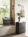 Hübsch Home Вешалка настенная Form из стали с семью крючками для одежды, 50х10 см, золотистая — фото 4