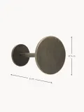 Hübsch Home Крючок для одежды настенный Flare из стали круглый, нагрузка до 5 кг, диаметр 5 см, золотистый — фото 2