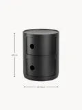 Kartell Приставной столик Componibili, 2 модуля, чёрный — фото 2