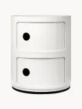 Kartell Приставной столик Componibili, 2 модуля, молочно-белый — фото 1