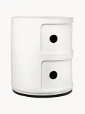 Kartell Приставной столик Componibili, 2 модуля, молочно-белый — фото 3