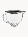 KitchenAid Чаша для миксера Artisan из стекла с крышкой, 4,7 л — фото 1