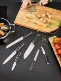 RÖSLE Набор ножей в блоке Cuisine, 7 предметов, коричневый блок — фото 3