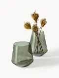 Westwing Collection Ваза Joyce из выдувного стекла высотой 21 см, Ø 17 × В 21 см, Зелёный — фото 3