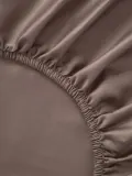 Westwing Collection Простыня на резинке Comfort для топпера, темно-коричневая — фото 8