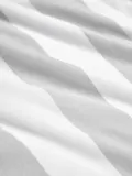 Westwing Collection Пододеяльник Lorena в полоску из хлопка ренфорсе, светло-серый — фото 5