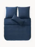 Westwing Collection Пододеяльник Biba, Ш 135 × Д 200 см, Тёмный синий — фото 5