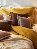 Westwing Collection Пододеяльник Biba, Ш 135 × Д 200 см, Горчичный — фото 8