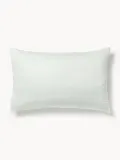 Westwing Collection Наволочка Comfort из хлопкового сатина, Ш 50 × Д 80 см, Шалфейный зелёный — фото 5