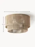 Westwing Collection Потолочный светильник Cecillia с абажуром из джута — фото 2
