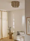 Westwing Collection Потолочный светильник Cecillia с абажуром из джута — фото 6