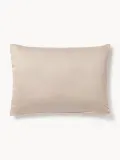Westwing Collection Наволочка Comfort из хлопкового сатина, Ш 50 × Д 80 см, Бежевый — фото 4