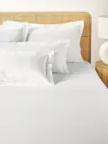 Westwing Collection Простыня Premium из хлопкового сатина, белая — фото 4