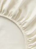 Westwing Collection Простыня на резинке Premium светло-бежевая — фото 5