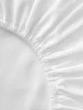 Westwing Collection Простыня на резинке Biba, светло-серая — фото 8