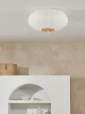 Westwing Collection Светильник потолочный Misaki с абажуром из рисовой бумаги — фото 5
