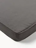 Westwing Collection Подушки на стул Zoey хлопковые темно-серые 40х40 см, 2 шт — фото 4