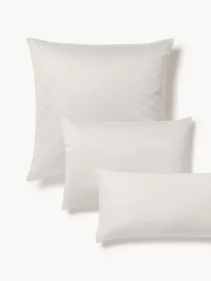 Westwing Collection Наволочка Comfort из хлопкового сатина, Ш 50 × Д 80 см, Светлый серый