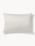 Westwing Collection Наволочка Comfort из хлопкового сатина, Ш 50 × Д 80 см, Светлый серый — фото 4