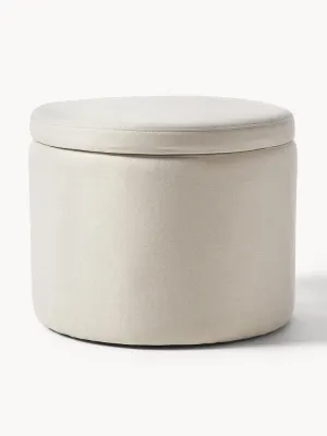 Westwing Collection Пуф Alida, молочно-белый