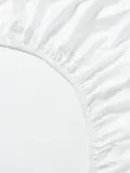 Westwing Collection Простыня на резинке Premium из хлопкового сатина, белая — фото 8
