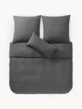 Westwing Collection Пододеяльник Biba, Ш 135 × Д 200 см, Тёмный серый — фото 5