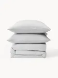 Westwing Collection Пододеяльник Biba, Ш 135 × Д 200 см, Светлый серый — фото 4
