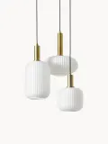 Westwing Collection Светильник подвесной Candela, белый с чёрным и золотистым — фото 1