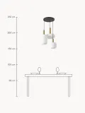 Westwing Collection Светильник подвесной Candela, белый с чёрным и золотистым — фото 2