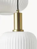 Westwing Collection Светильник подвесной Candela, белый с чёрным и золотистым — фото 3