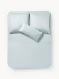Westwing Collection Простыня сатиновая Comfort, светло-голубая — фото 8