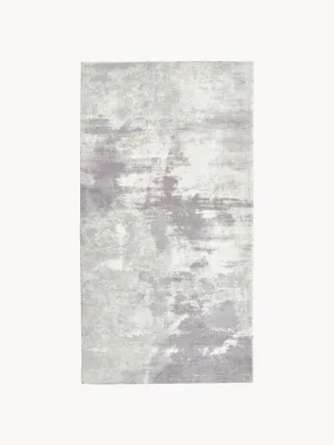 Westwing Collection Ковер Aviva с коротким ворсом из полиэстера для гостиной и спальни, 80 x 150 см, оттенки серого