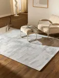 Westwing Collection Ковер Aviva с коротким ворсом из полиэстера для гостиной и спальни, 80 x 150 см, оттенки серого — фото 7