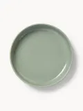 Westwing Collection Набор тарелок глубоких Nessa из твёрдого фарфора, 4 предмета, Ø 21 см, Шалфейный зелёный — фото 3