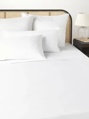 Westwing Collection Простыня Comfort из хлопкового сатина, белая