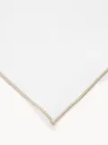 Westwing Collection Дорожка для стола Kennedy 40х150 см, лён, белая с бежевым кантом — фото 3