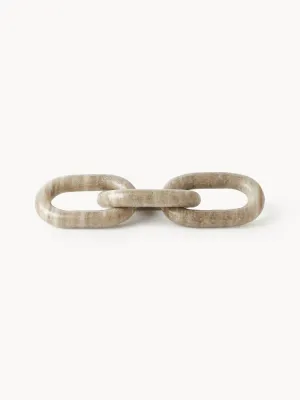 Westwing Collection Декоративный объект из мрамора Milena, Ш 35 × В 10 см, Коричневый