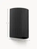 Westwing Collection Настенный светильник Hilko, Ш 19 × В 25 см, Чёрный — фото 2