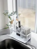 Органайзер для мойки Yamazaki Tower из металла, белый — фото 4