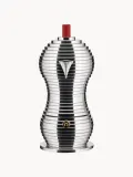 Alessi Гейзерная кофеварка Pulcina на 150 мл из литого алюминия, для газовых и электрических плит, серебристая с красным — фото 3