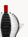 Alessi Гейзерная кофеварка Pulcina на 150 мл из литого алюминия, для газовых и электрических плит, серебристая с красным — фото 7