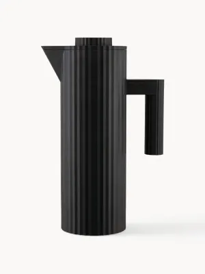 Термос-кувшин Alessi Plissé, 1 л, чёрный
