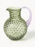 Кувшин Anna von Lipa Hobnail из выдувного стекла, 2 л, оливково-сиреневый — фото 1