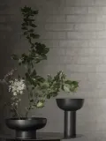 Blomus Ваза Miyabi из каменной керамики диаметром 23 см, Ø 23 × В 10 см, Чёрный — фото 2