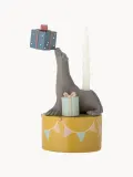 Bloomingville Mini Подсвечник детский Flor в виде морского льва из полирезина, высота 19 см, разноцветный — фото 1