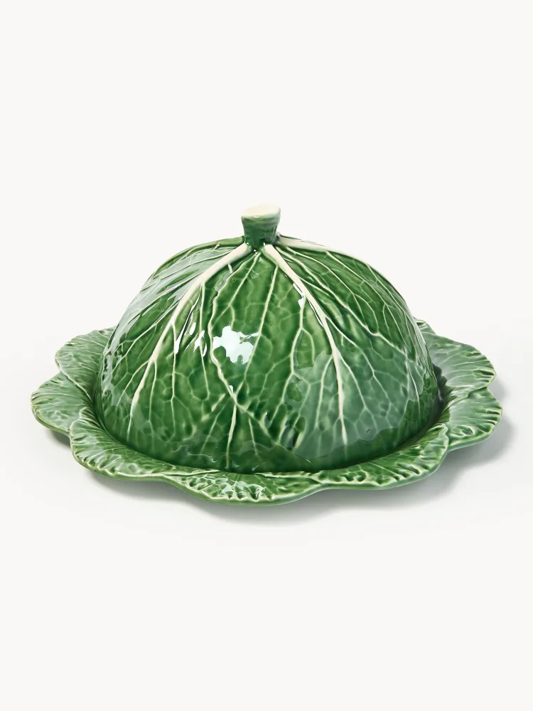 Bordallo Pinheiro Супница Cabbage с крышкой, в форме капусты, 2 предмета